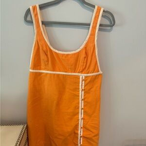 Free People Vivian Mini Orange with White Accents